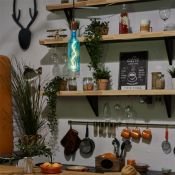 лампа ретро светодиодная Vintage форма фигурная 5W UL-00007627 LED-SF21-5W-SOHO-E27-CW GREEN GLS77GR