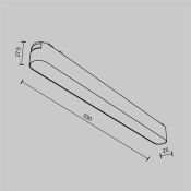 Трековый светильник 18W Белый теплый Базис/Basis Radity 120deg TR080-1-18W3K-W на магнитный шинопровод белый