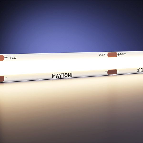 Светодиодная лента Белый теплый COB 24V  8W/m 320Led/метр 201071 Ultra 3000K