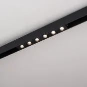 Магнитный трековый светильник  6W Белый дневной MAG-DOTS-25-L200 30deg  24V на магнитный шинопровод черный 046322 DALI