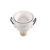 Встраиваемый светильник без лампы DENKIRS ODENCE DK2403-WH GU10 белый круглый IP44