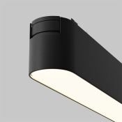 Трековый светильник 12W Белый теплый Базис/Basis Radity 120deg TR080-1-12W3K-B на магнитный шинопровод черный