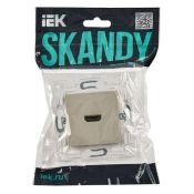 Розетка встраиваемая HDMI IEK SKANDY SK-H10-K10 SK-H01B бежевый