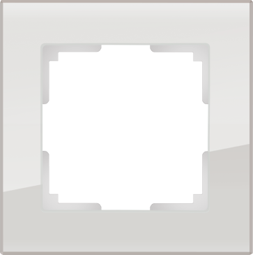 Рамка стеклянная 1 пост WERKEL Favorit WL01-Frame-01 / W0011117 дымчатый
