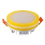 Встраиваемый светильник   5W Белый дневной 020831 LTD-80SOL-Y-5W 4000K 220V IP40 круглый желтый Уценка!!! (с витрины)