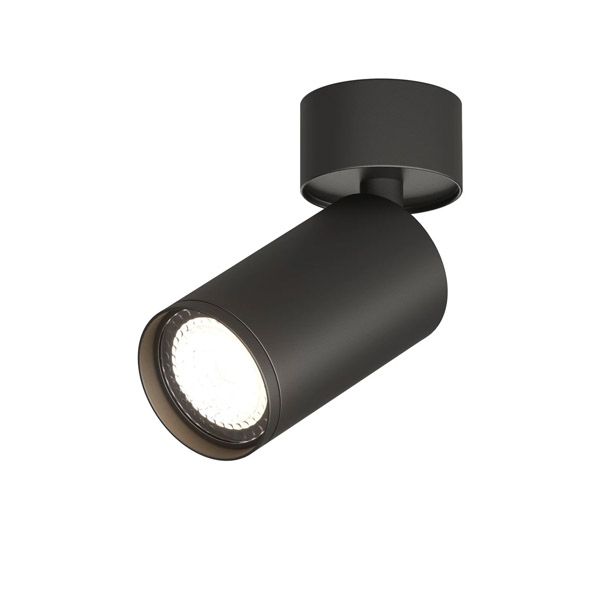 Накладной светильник DENKIRS без лампы TUBE DK2029-BK GU10 цилиндр поворотный черный