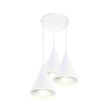 Подвесной светильник без лампы 14-43 3x40W E14 "Ляфамий" конус белый