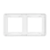 Рамка пластик 2 поста Arlight VERSA 043776 FRM-VERSA-PL-2-WH белая