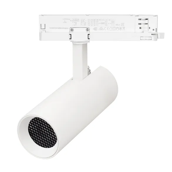 Трековый светильник  10W Белый теплый LGD-GERA-4TR-R55  55deg на шинопровод белый 055150