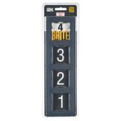 Рамка стеклянная 4 поста IEK BRITE BR-M42-G-31-K35 РУ-4-2-Бр маренго матовый