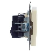 Штепсельная розетка встраиваемая IEK BRITE 16А BR-R11-16-K10 РС11-1-0-БрКр с з/к без з/ш бежевый