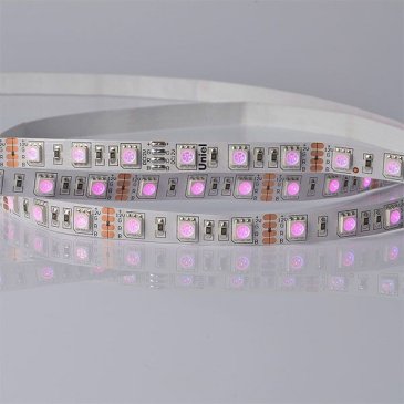 Светодиодная лента RGB 5050 24V 14.4W/m 60Led/метр 04932 ULS-5050-60LED/m-10mm-IP20-14,4W/m-5M-RGB