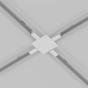 Коннектор Х-образный для однофазного трека TRA002CX-11W Unity встраиваемый белый