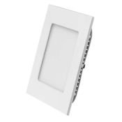 Встраиваемый светильник-панель   9W Белый теплый  020127  DL-120x120M-9W 220V IP40 квадратный белый