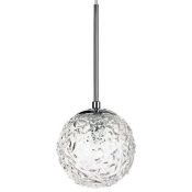 Подвесной светильник без лампы Lightstar 815210 BARI 1х40W G9 шар хром/прозрачный