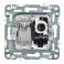 Розетка встраиваемая комбинированная IEK SKANDY SK-AK20-1-K23 SK-A14S TV+RJ45 кат.5E серебряный