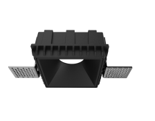 Рамка  одинарная  COMBO-FR-34-BL для светильника серии COMBO 43 IP20 прямоугольная встраиваемая черная