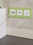 Рамка стеклянная 3 поста IEK BRITE BR-M32-G-41-K06 РУ-3-2-Бр эко грин RE