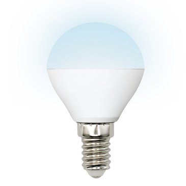 светодиодная лампа шар  G45 Белый дневной  6W UL-00011182 LED-G45-6W-4000K-E14-FR-RA95 PLK01WH КАК СОЛНЦЕ