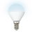 светодиодная лампа шар  G45 Белый дневной  6W UL-00011182 LED-G45-6W-4000K-E14-FR-RA95 PLK01WH КАК СОЛНЦЕ