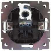 Розетка встраиваемая компьютерная  одиночная WERKEL Ethernet  RJ-45 W1181008 черный матовый