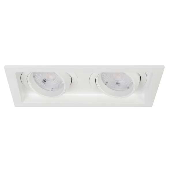 Встраиваемый светильник  24W Белый теплый 057760 MS-VORTEX-BUILT-S170x90-2x12W (WH-WH, 20 deg, 230V) IP20 поворотный прямоугольный белый
