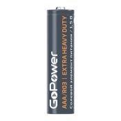Батарейка  1,5V R-03 AAA BL2 GoPower Extra Heavy Duty блок 2шт. (солевая)
