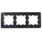 Рамка стеклянная 3 поста IEK BRITE BR-M32-G-41-K02 РУ-3-2-Бр черный RE