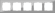 Рамка стеклянная 5 постов WERKEL Favorit WL01-Frame-05 / W0051115 серый