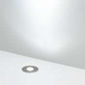 светильник   3W Белый теплый 047698 KT-AQUA-R45 12V IP68 круглый встраиваемый для фонтанов и бассейнов серебристый