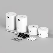 Держатель для гибкого неона Maytoni NEMO 20321 для двухстороннего накладного монтажа неона 360° D25 белый