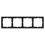 Рамка пластик 4 поста Arlight FRM-NOBE-SFPL-4-BK черная