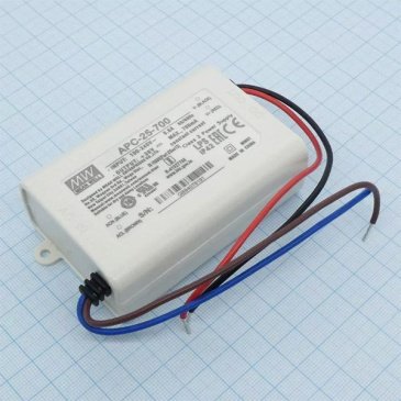 блок питания токовый (AC-DC)  700mA  25W APC-25-700  пластик