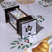 фигурка  светодиодная &quot;Бронзовый фонарь с совой&quot; 5х12х5 см, пластик, батарейки LR44х3, свечение тёплое белое