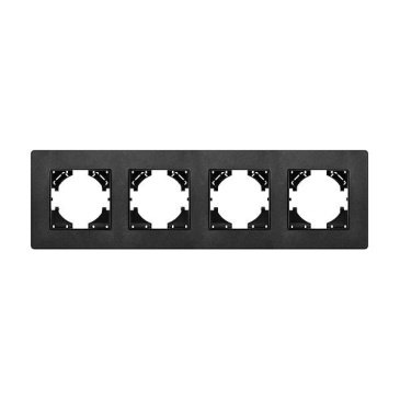 Рамка металлическая 4 поста Arlight AKIRY 049744 FRM-AKIRY-SFAL-4-BK черный