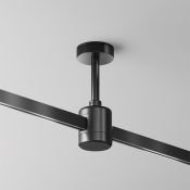 Крепление потолочное Короткое / Short 78мм с прямым коннектором питания Flarity TRA156C-IPC1-B чёрный