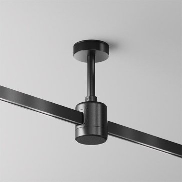 Крепление потолочное Короткое / Short 78мм с прямым коннектором питания Flarity TRA156C-IPC1-B чёрный