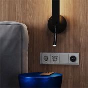 Рамка стеклянная VOLTUM S70 на 4 поста сталь