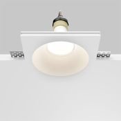 Встраиваемый светильник без лампы Maytoni Модерн/Gyps Modern DL129-GU10-01-W GU10 гипс белый круглый