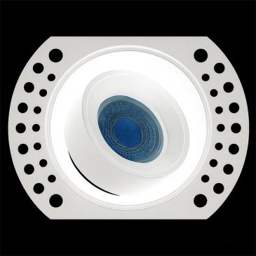 Встраиваемый светильник без лампы HOKASU FocusSpin Edgeless (MR16/GU10) - White круглый белый