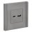 Розетка встраиваемая USB IEK FORTE&PIANO A+C 18Вт FP-U22-018-K46 FP551 сталь