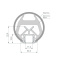 Архитектурный алюминиевый профиль KLUS POR-F-1000 ANOD 019181