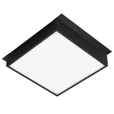 Встраиваемый светильник  24W Белый дневной 045704 DL-GRIGLIATO-S190x190 IP40 квадрат черный металл