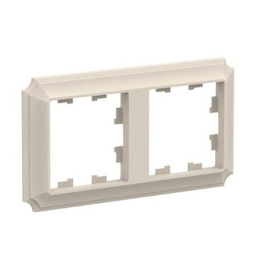 Рамка пластик 2 поста ATLASDESIGN ANTIQUE ATN100202 бежевый
