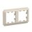 Рамка пластик 2 поста ATLASDESIGN ANTIQUE ATN100202 бежевый