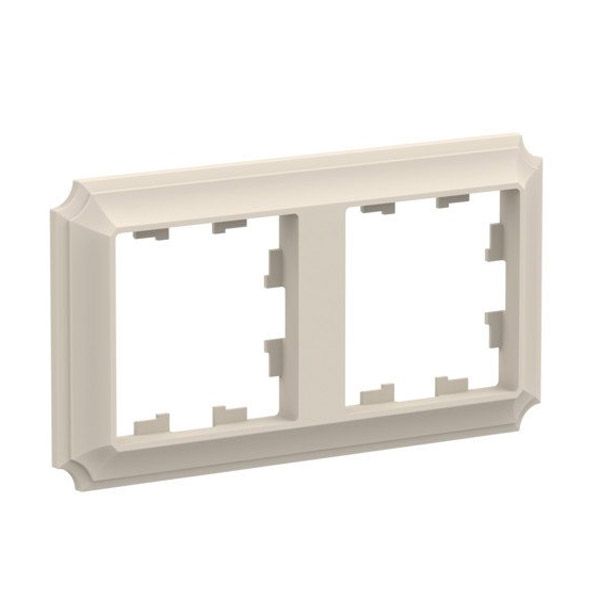 Рамка пластик 2 поста ATLASDESIGN ANTIQUE ATN100202 бежевый