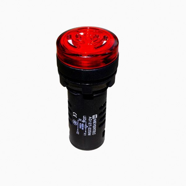 Зуммер с подсветкой MT22-SM24 80дБ красный 24V AC/DC IP40 пластик
