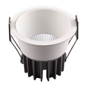 Встраиваемый светильник  12W Белый теплый DENKIRS GRENA DK4500-WH 220V IP20 круглый белый