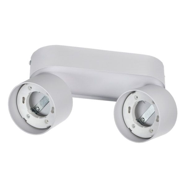 Накладной светильник без лампы IEK LIGHTING 4042 LT-USB0-4042-GX53-1-K01 2xGX53 цилиндр поворотный белый
