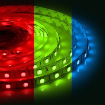 Светодиодная лента RGB 5050 12V  7.2W/m 30Led/метр 217BL IP20 3м блистер Светодиодная лента RGB 5050 12V  7.2W/m 30Led/метр 217BL IP20 3м блистер